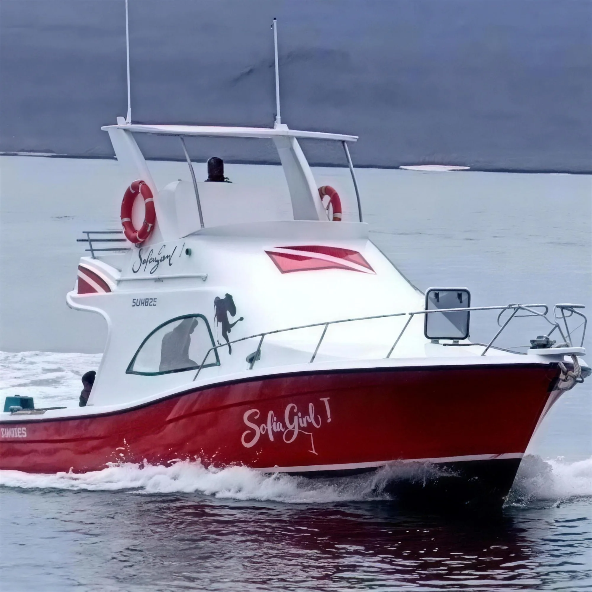 Sofía Girl I, our own dive and tour boat, San Cristóbal, Galápagos