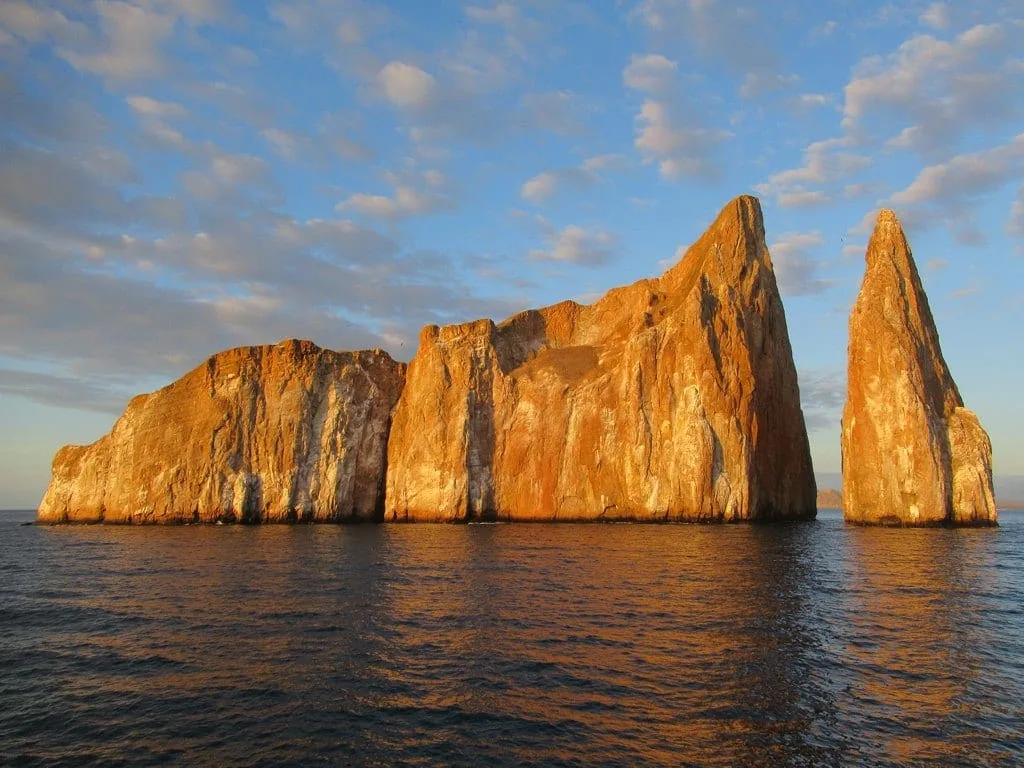 Kicker Rock: El León Dormido at sunset, San Cristóbal, Galápagos