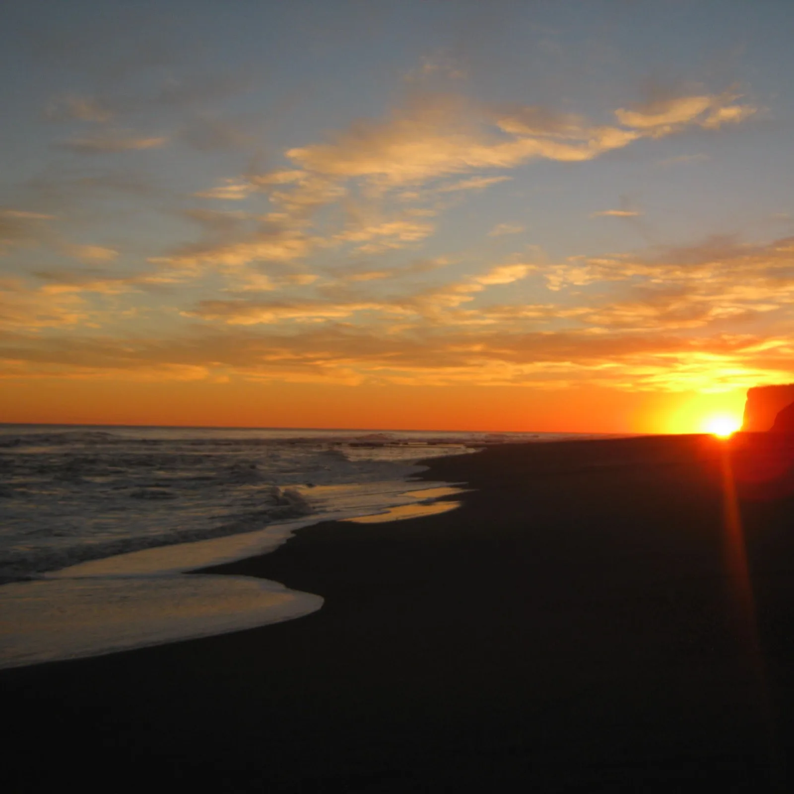 La Lobería at sunset, San Cristóbal, Galápagos